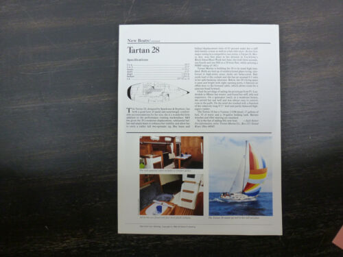 Tartan 28 original factory sailboat brochure - Picture 4 of 5