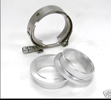VBAND CLAMP  with 2pcs of Flange (AL) ALUMINUM 3.5"