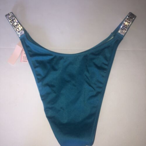 New Victoria’s Secret VERY SEXY Brazilian Swim Bottom (XL) Bling Shine Strap NWT - Picture 2 of 5