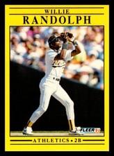 1991 Fleer # 22 - Willie Randolph - Oakland Athletics