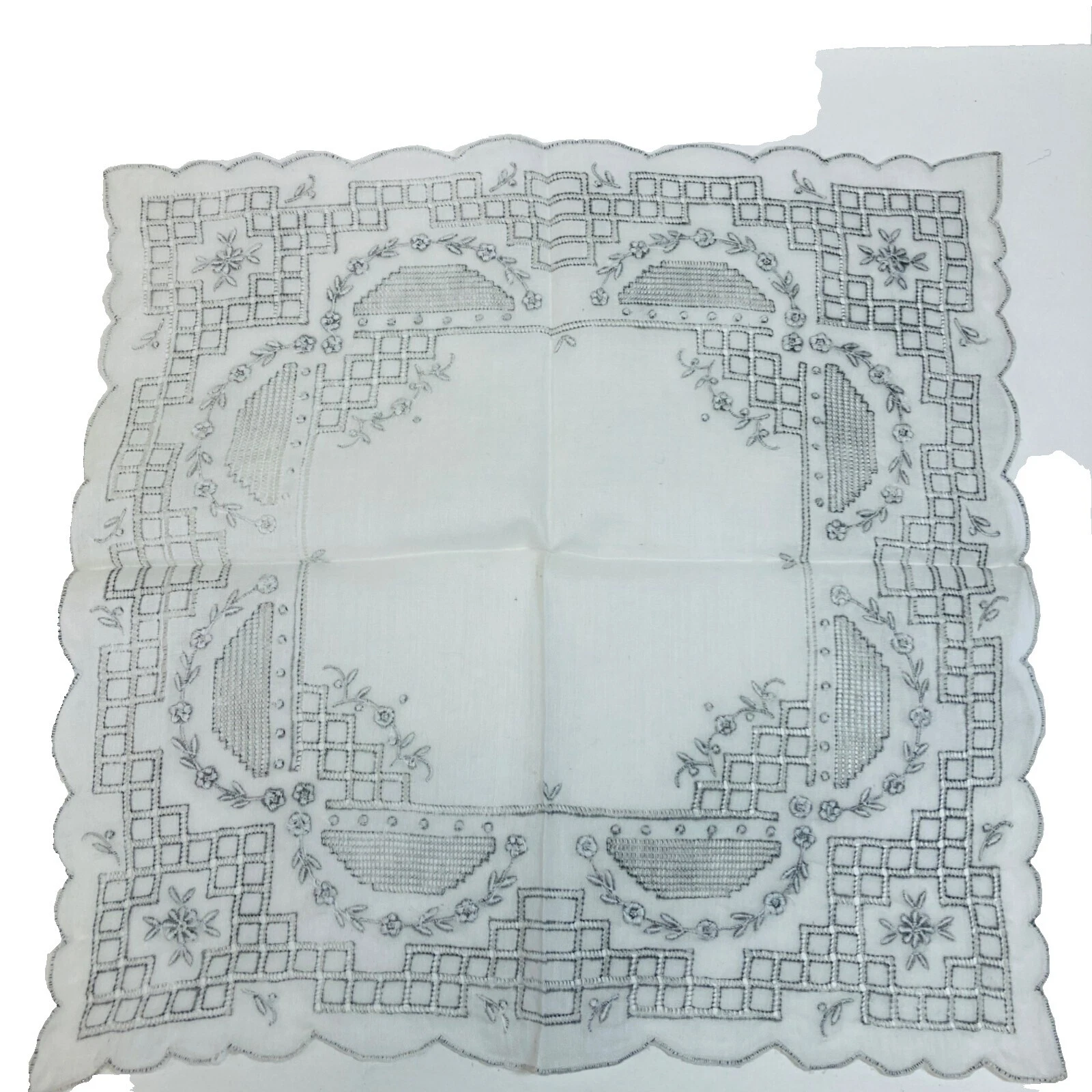 Pañuelos bordado geométrico Vintage