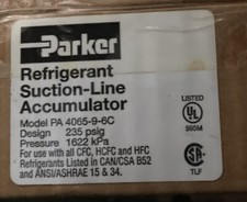 Parker PA4065-9-6C Suction Line Accumulator PA 4065 Free Shipping