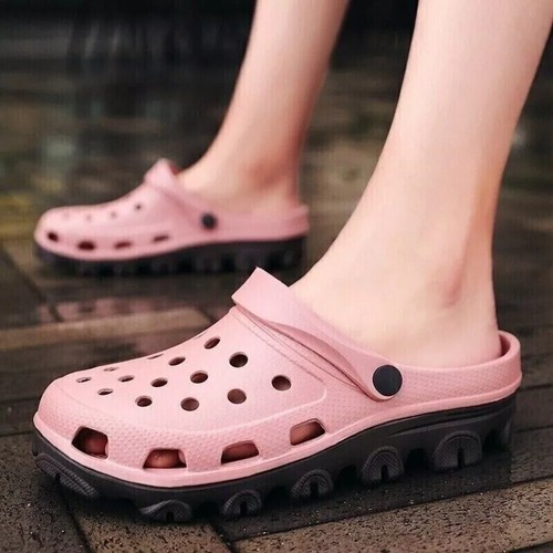 Men's Slip-On Garden Mules Clogs Sports Sandals Beach Water Slippers - Picture 4 of 33