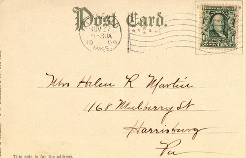 Old Man's Face, Monument Mountain - Housatonic, Massachusetts 1906 UDB Postcard - Picture 2 of 2