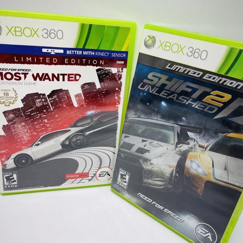 Need for Speed MOST WANTED & SHIFT 2 UNLEASHED Limited Edition (Xbox 360 2012) - Picture 1 of 15