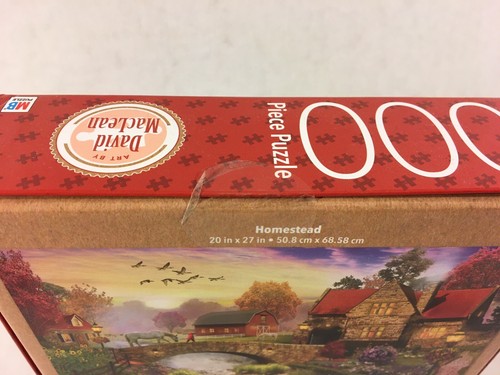David MacLean Premium Puzzle Homestead 1000 Pieces 20 x 27 New Sealed - Picture 7 of 8
