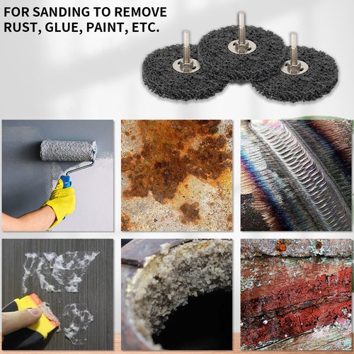 1Pc 100mm Poly Strip Disc Wheel Paint Rust Removal Clean 4'' For Angle Grinder - Picture 8 of 8