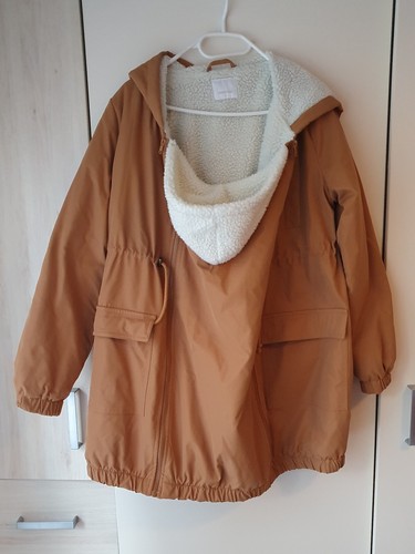 Mamalicious 3 in 1 Umstandsjacke Winterjacke, Tragejacke, beige,braun, Größe S, - Bild 2 von 6