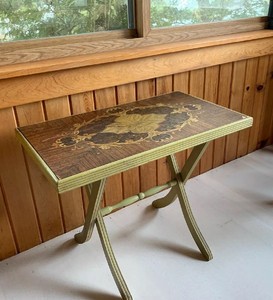 Vintage Folding Bridge Table Topper Products Novelties Wood