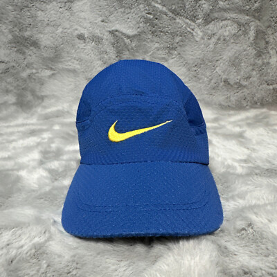 NIKE 90s キャップ 🦍VINTAGE 90s NIKE BIG CENTER SWOOSH LOGO CAP HAT Y2K DRILL