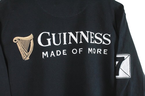 Guinness Rugby Shirt Size M big logo collared polo long sleeve t-shirt - Picture 5 of 7