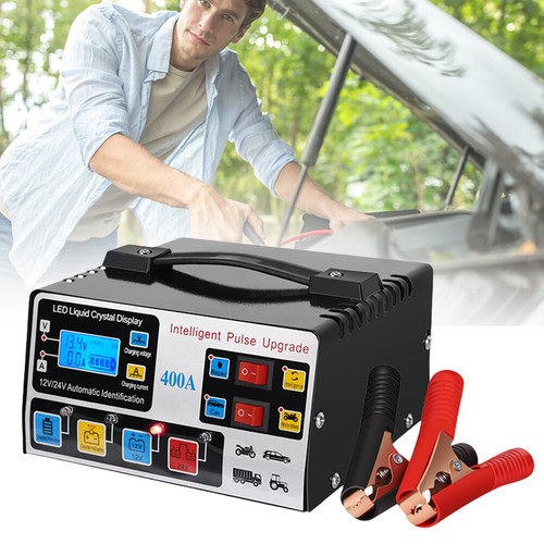 400A Heavy Duty Smart Battery Charger 12V/24V Intelligent Pulse Repair Charger - Picture 9 of 12
