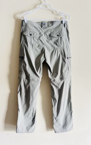 Pantalones convertibles KUHL 10 R para mujer con cremallera carga senderismo nailon elástico renegado - Imagen 2 de 4