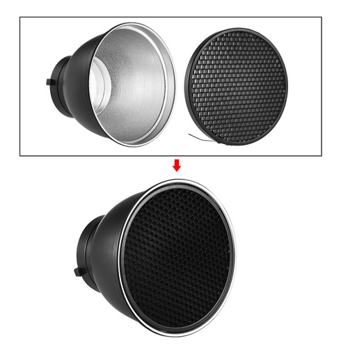 Andoer 7 Inch Standard Reflector Diffuser Lamp Shade Dish with 60° Q7Z0 - Picture 5 of 8