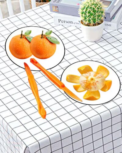 12 Pack Orange Peeler Tool Citrus Peel Cutter Lemon Slicer Fruit Opener Tool - Picture 2 of 7