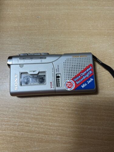 Sony Microcassette-Registratore M-640V Registratore Vocale Testato Vor Con Registratore a Nastro