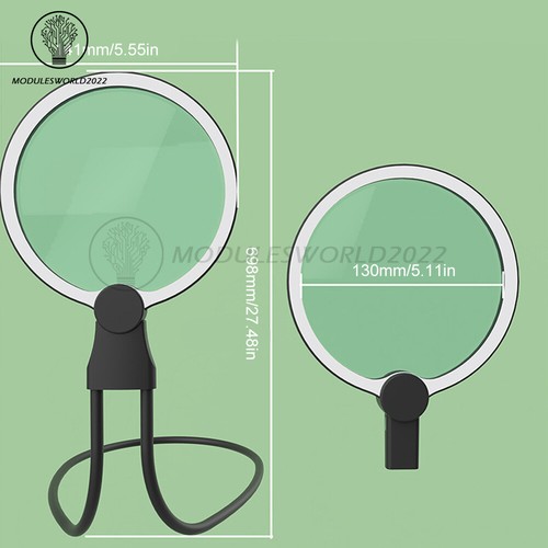Magnifying Glass with Light 3X Large LED Lamp Giant Magnifier Reading Hands Free - Picture 7 of 17