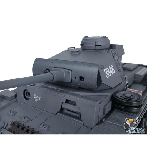 Henglong 1/16 7.0 Upgraded German Panzer III L RC IR Tank 3848 W/Metal Tracks - Picture 10 of 12