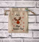 Personalised Magic Reindeer Food Bag Childrens Christmas Eve Box Filler Gift