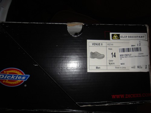 Zapatillas deportivas In the Box auténticas Dickie's talla 14 resistentes negras con suela antideslizante - Imagen 6 de 7