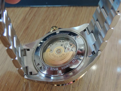 Delma Santiago Automatic Diver - grünes ZB - Bicolor - Ref. 52701.560.6 - - Bild 8 von 10