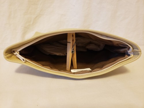 Leather Clutch Tan from The Bazaar Lined - Picture 8 of 10