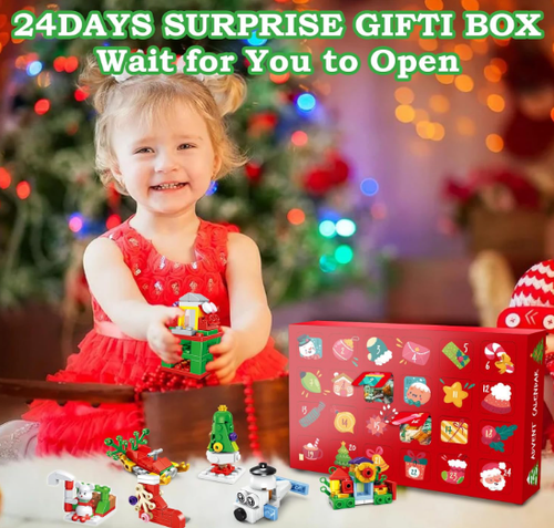 Advent Calendar 2024 with Building Blocks Toys 24 Days Christmas Countdown - Picture 5 of 7