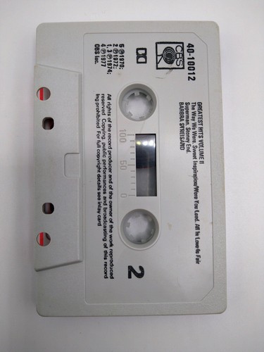 Barbra Streisand's - Greatest Hits Vol 2 - Audio Cassette Tape Album - Best Of - Picture 3 of 5