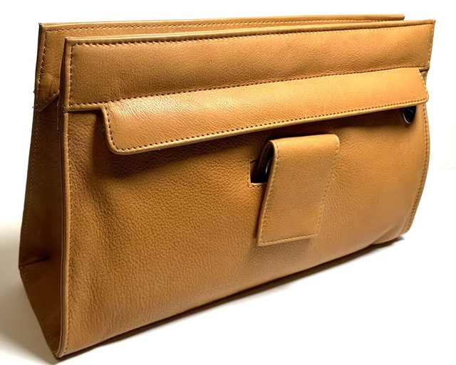Pelle Cognac Astuccio Con Manicure Borse da Toilette - Hans Kniebes Pelle Cognac Astuccio Con Manicure Borse da Toilette - Hans Kniebes