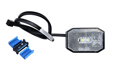 Aspöck Flexipoint LED  weiß mit 50cm Kabel - 31-6309-007 + DC Verbinder