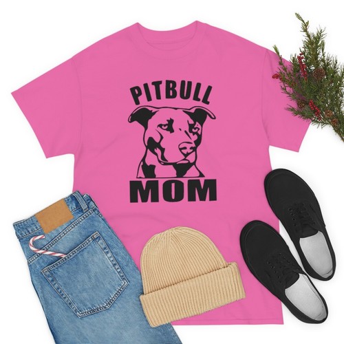 PITBULL MOM - Unisex Heavy Cotton Classic Fit Tee - Bild 99 von 127