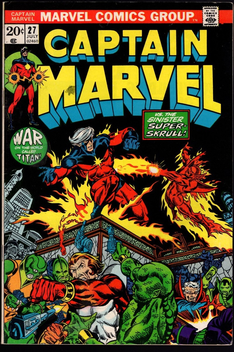 Captain Marvel #27 1973 1st Quasar FN-VF RARE Mark Jewelers Captain Marvel #27 1973 1st Quasar FN-VF RARE Mark Jewelers