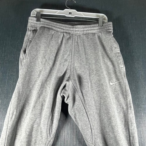 Nike Boys Jogger Pants Size M Gray Cotton Blend - Picture 2 of 14