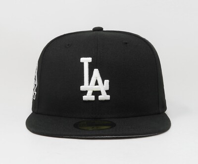 ◆New Era◆LOS ANGELES DODGERS 59FIFTY Black キャップ 送料込 New Era 59Fifty Men's Cap Los Angeles Dodgers World Series