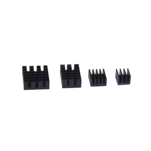 Raspberry Pi 4 Kit Kühlkörper passiv Aluminium schwarz - Bild 3 von 5