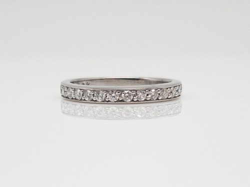 JOHN ATENCIO $2450 .75ct VS G Diamond 18k White Gold Wedding Band Ring - Bild 6 von 7