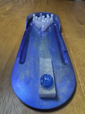 Handmade Mini Resin Bowling Game Tabletop Desk Toy Bowling Gift Blue