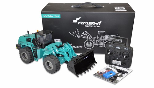 Baumaschinen Set 1:14 in Vollmetall - Bagger, Radlader + LKW Petrol UVP: 1229€ - Bild 16 von 22