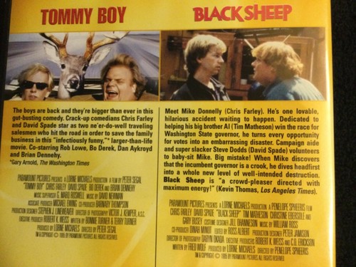 CHRIS FARLEY DVD LOT: Tommy Boy / Black Sheep (Double Feature) & Best of SNL - Picture 8 of 24