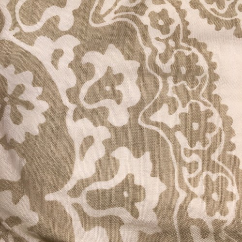 Pottery Barn Euro Pillow Shams Set 2 Tan Off White Zipper 22x22 in Contemporary - Picture 7 of 8