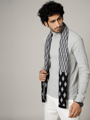 Hombres 100% CACHEMIRA Cuadros Bufandas Invierno Cálido Bufanda Hecho en India Lana Bufandas - Imagen 14 de 17