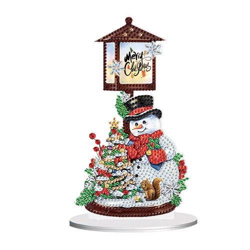 Snowman Table Top Diamond Painting Ornament Kits Rhinestones Desktop Ornaments - Picture 19 of 30