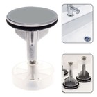 New Pop-Up Waste Basin Sink Push Button 40MM Plug Slotted Chrome Plated Bathroom