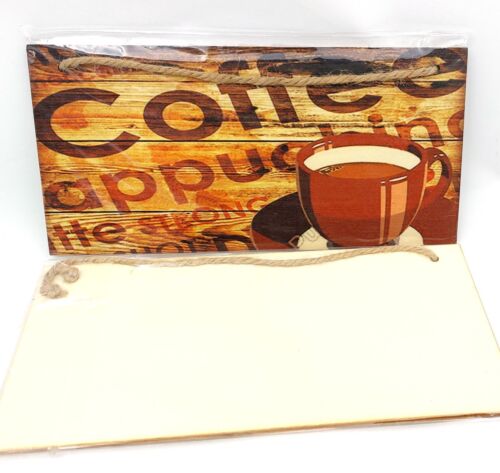 Welcome Have a Cup of Coffee Hanging Sign Plaque Cafe Friendship Cappuccino UK - Picture 12 of 12