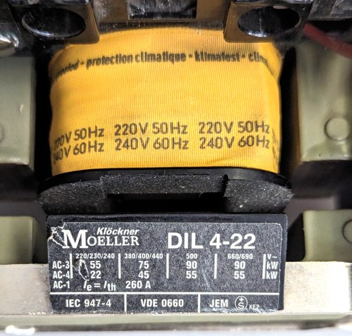 Klöckner-Moeller DIL 4-22 Schütz 220/240V NEU - Bild 5 von 5