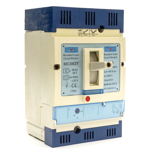 PROTEUS MCCB 63 AMP TRIPLE POLE TP 3 PHASE 3P 63A MC063T 36KA VAT INC - Picture 2 of 8