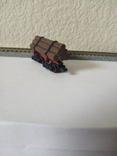 One N scale Jeremiah Johnson Shorty Skeleton Log Car 1 Western Logging Train car - Picture 6 of 7