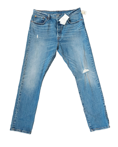 Levi's 501s Jeans Womens 32 X 30" Stretch Skinny Distressed Button Fly