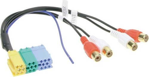Adaptador Mini ISO AUX 4 Chinch Cable Blaupunkt VDO Para VW Audi Seat Skoda Ford - Imagen 19 de 24