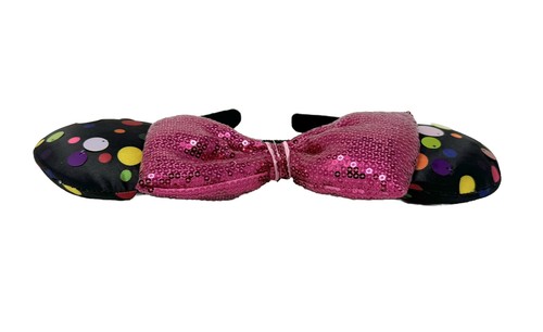 Disney Parks 2019 Rock The Dots Multi Colored Polka Dot Minnie Ears Headband NEW - Picture 3 of 3